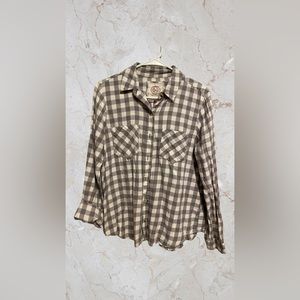 Grey Women’s lightweight flannel blouse